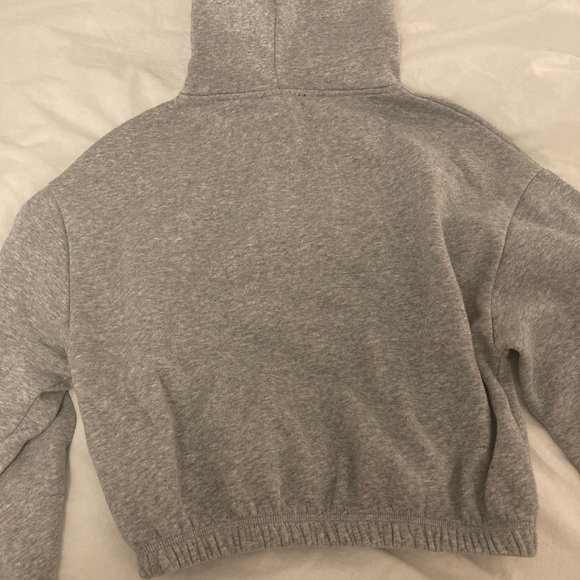 Zara Cropped Grey Hoodie - Picture 6 of 7